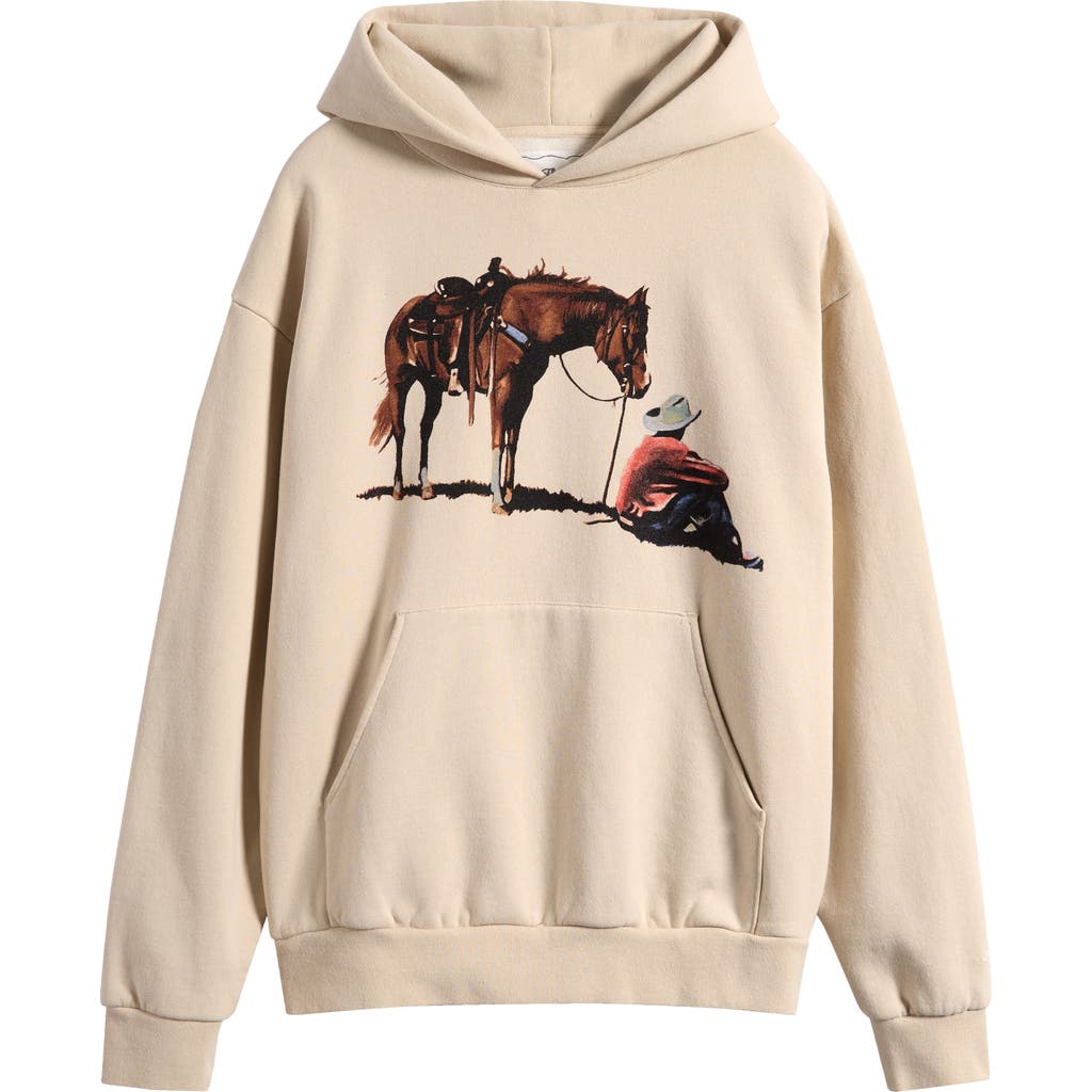 One Of These Days So Far Away Graphic Hoodie In Neutral