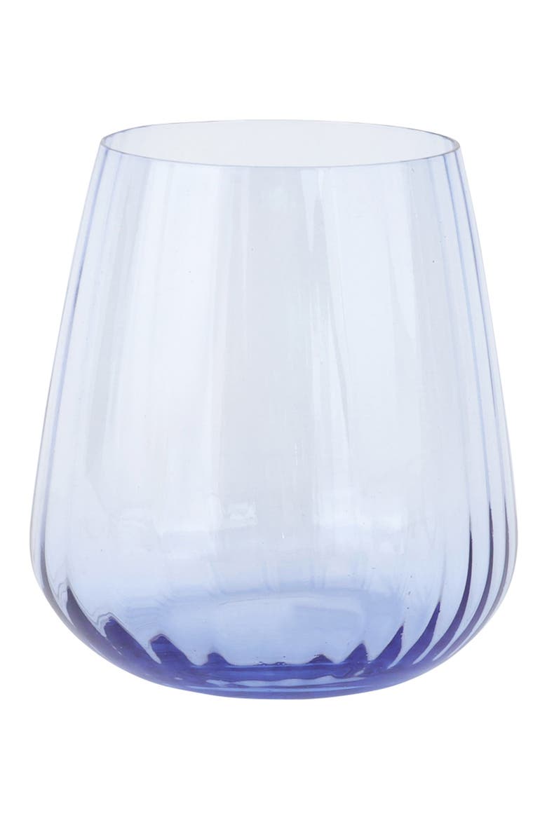 Francesca Double Old Fashioned Glass, Main, color, BLUE
