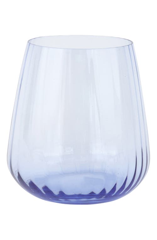 Vietri Francesca Double Old Fashioned Glass In Blue