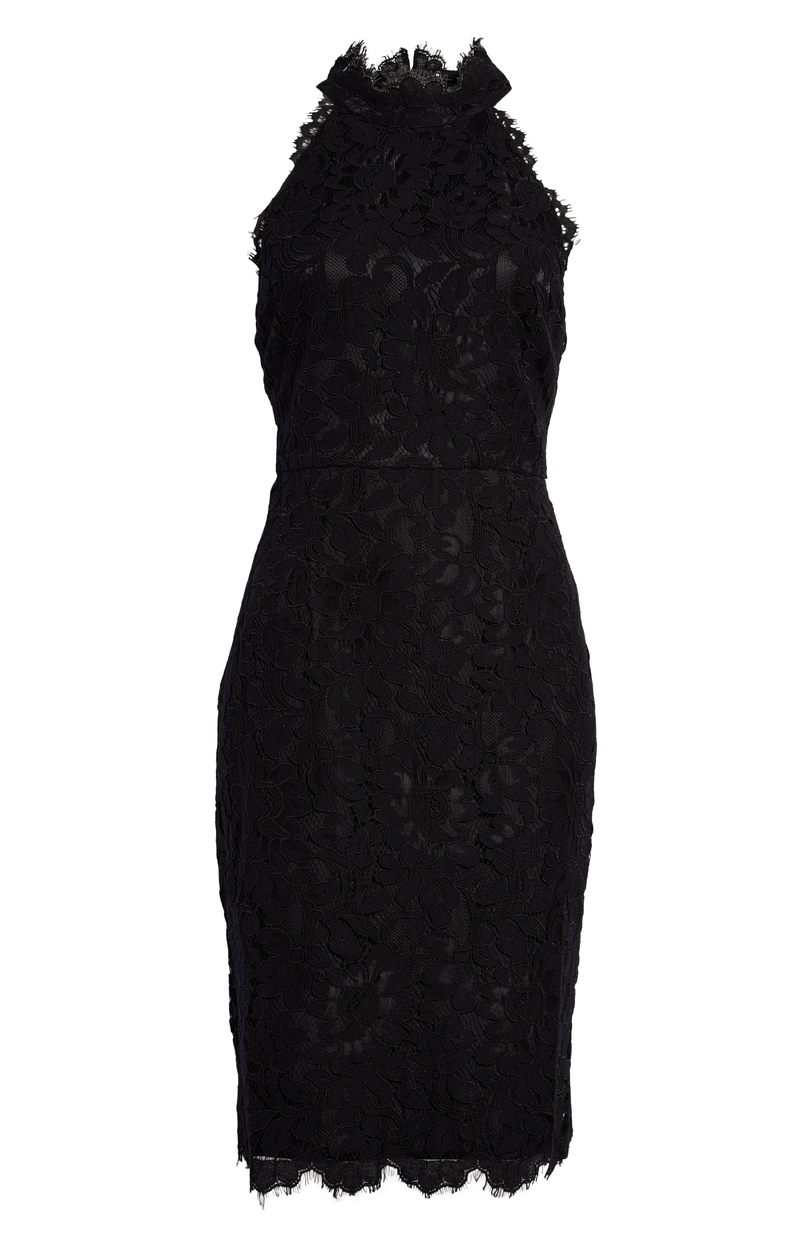 eliza j lace halter sheath dress Mock Neck (Women) Halterneck dress