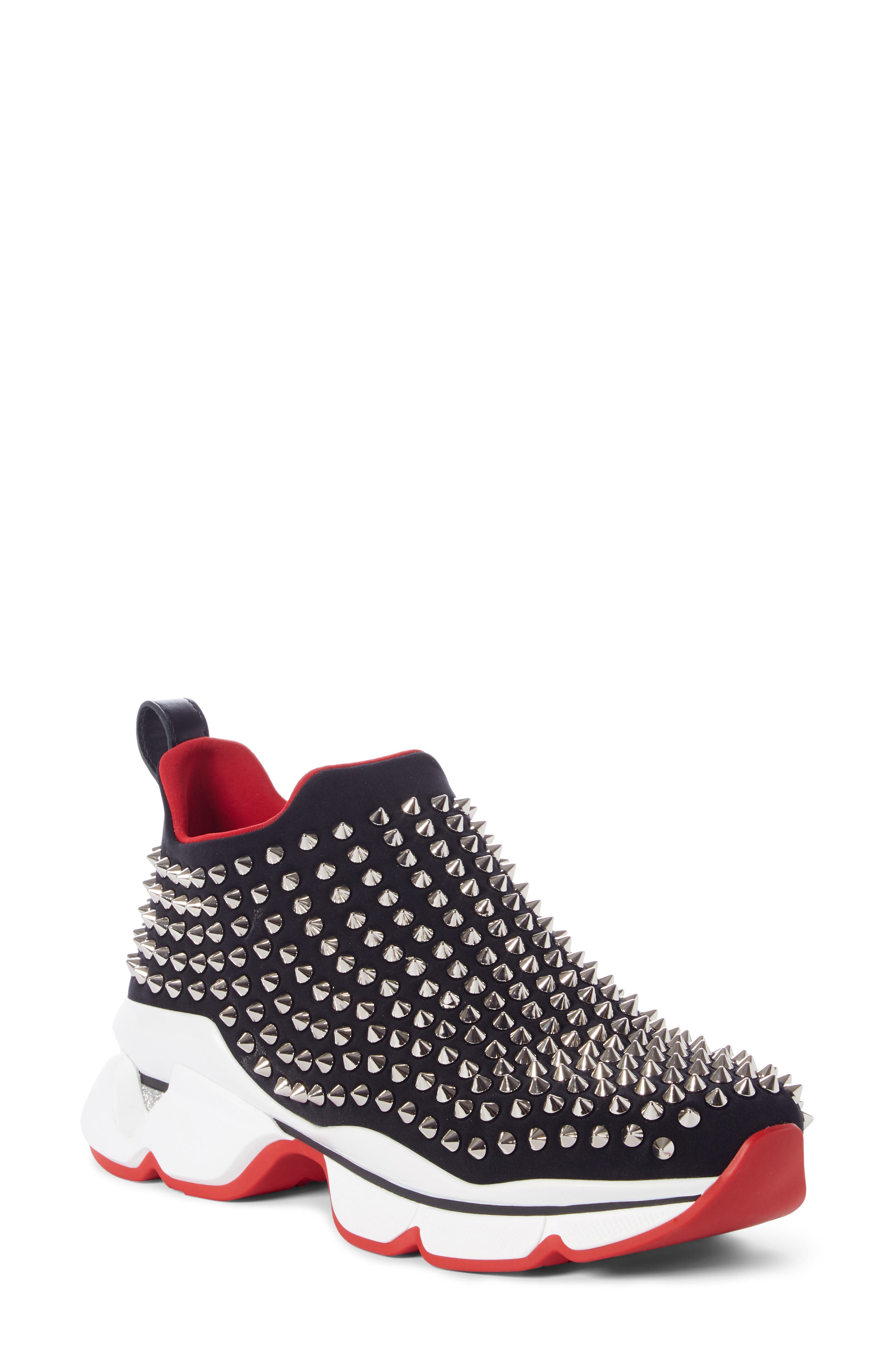 Christian Louboutin Spike Sock Donna Sneaker, Main, color, 