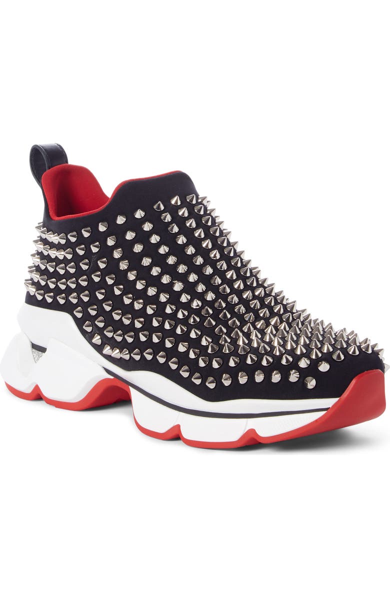 Christian Louboutin Spike Sock Donna Sneaker, Main, color,