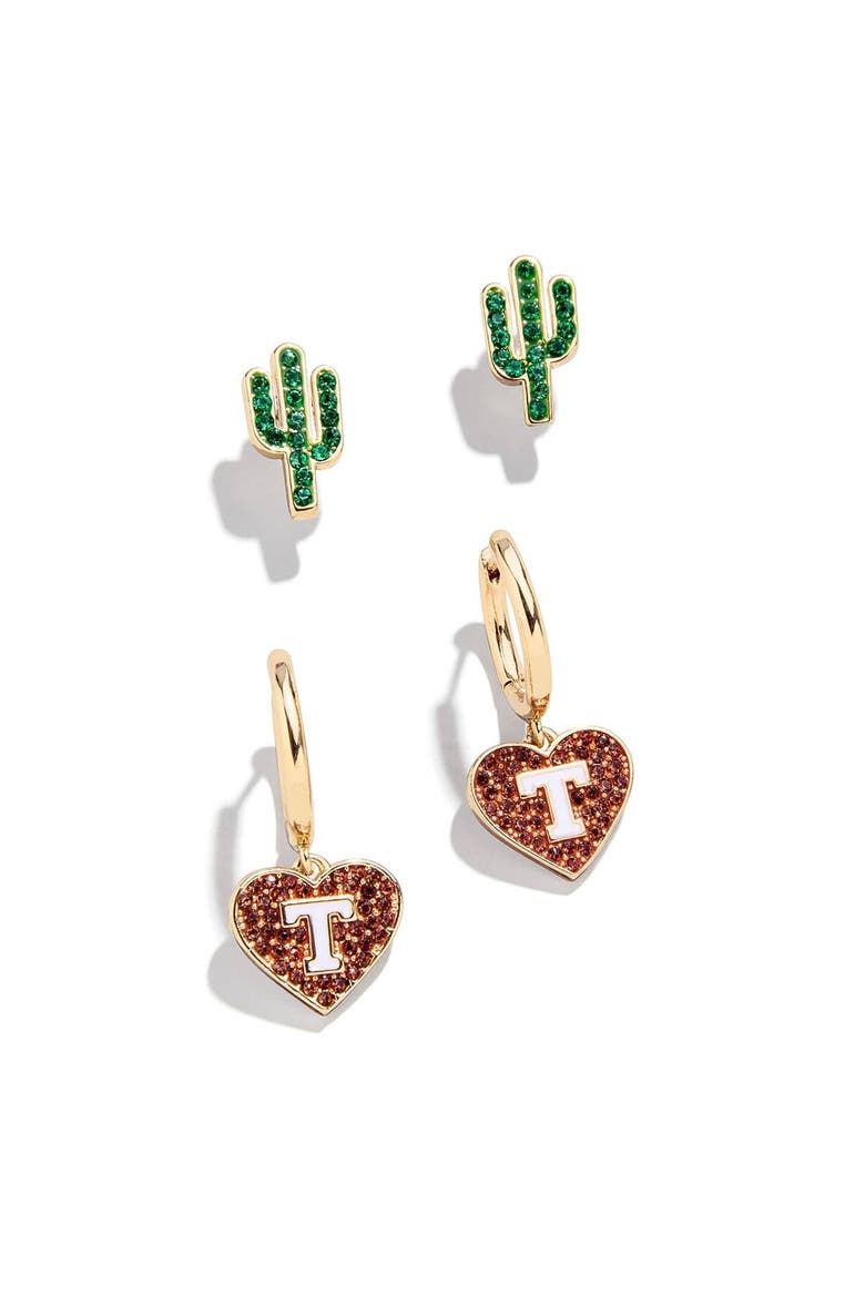Texas Longhorns Earring Set, Main, color, Gold