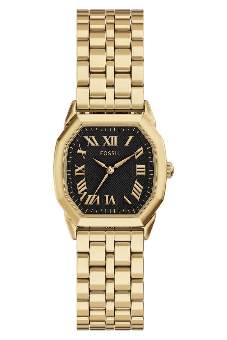 Harlow Bracelet Watch, 27mm, Main, color, GOLD/ BLACK