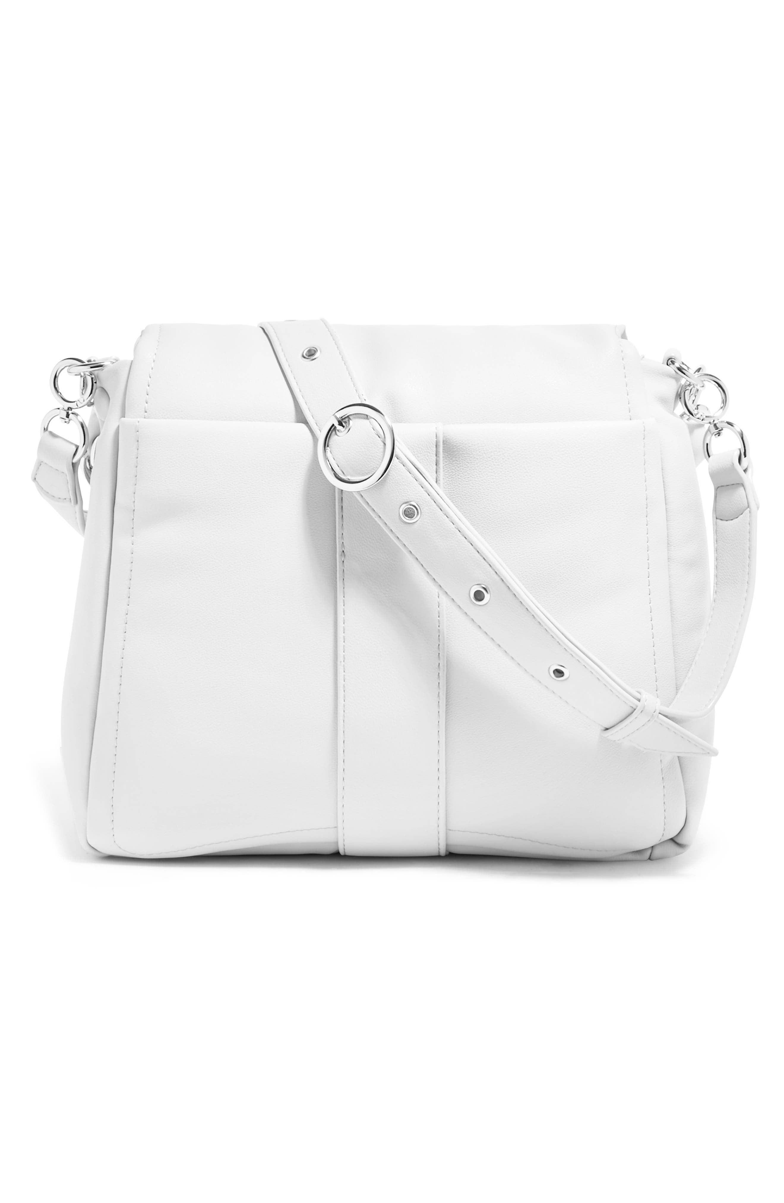 We Are Fearless Vegan Leather Crossbody Bag, Alternate, color, SOFT WHITE