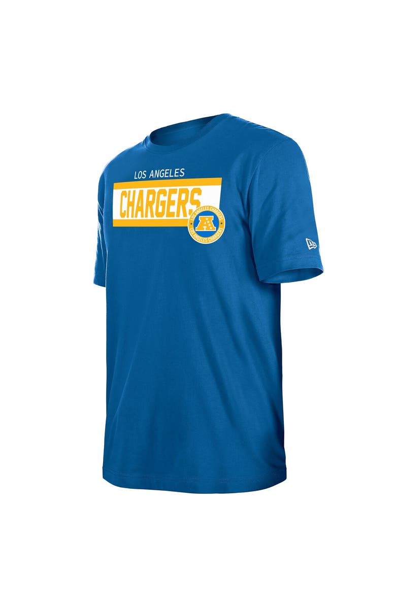 New Era Men's New Era Blue Los Angeles Chargers 3rd Down High Density Print T-Shirt, Alternate, color, Blue