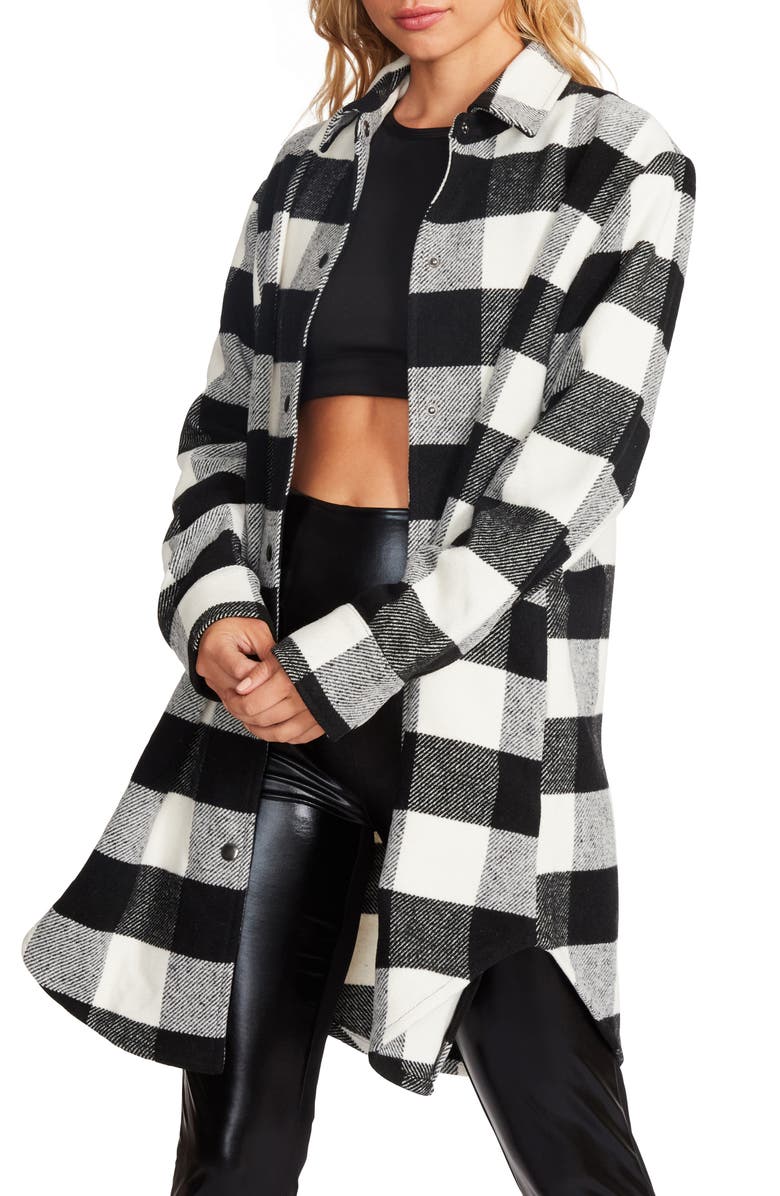 BB Dakota by Steve Madden Plaid Shirt Jacket, Alternate, color, 