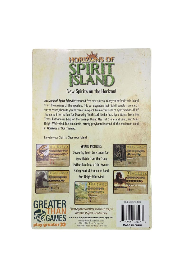 Horizons Of Spirit Island Classic Spirit Panel Boards 5 Greyboard Panels, Alternate, color, Multicolored
