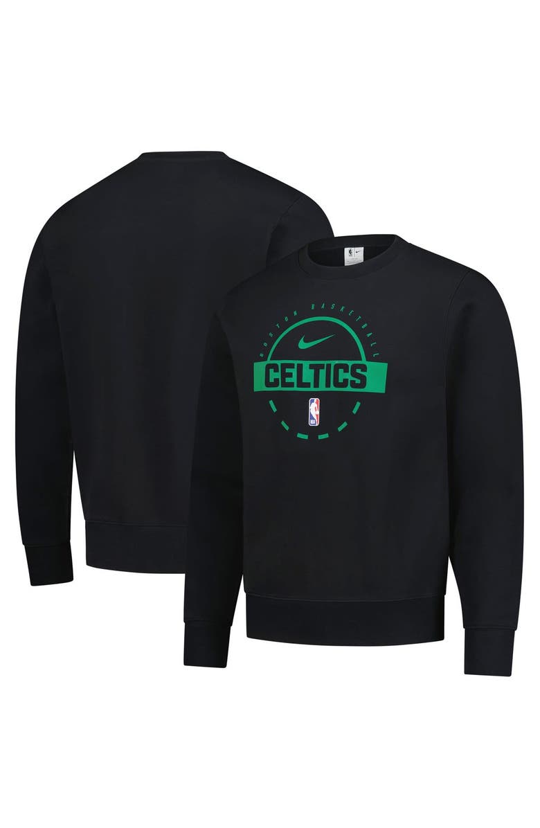Nike Men's Nike  Black Boston Celtics 2025/26 Authentic Practice Club Sweatshirt, Main, color, Black