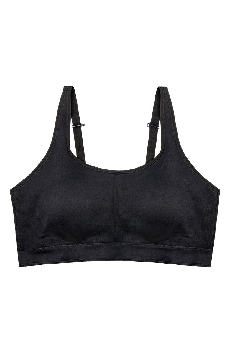 Curvy Couture Smooth Seamless Wireless Sports Bra, Alternate, color, 1924