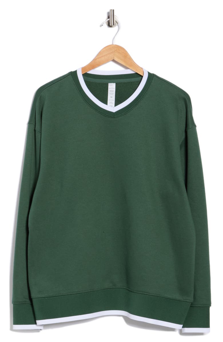 90 DEGREE BY REFLEX Freshman Fleece Sweatshirt, Alternate, color, Regal Pine