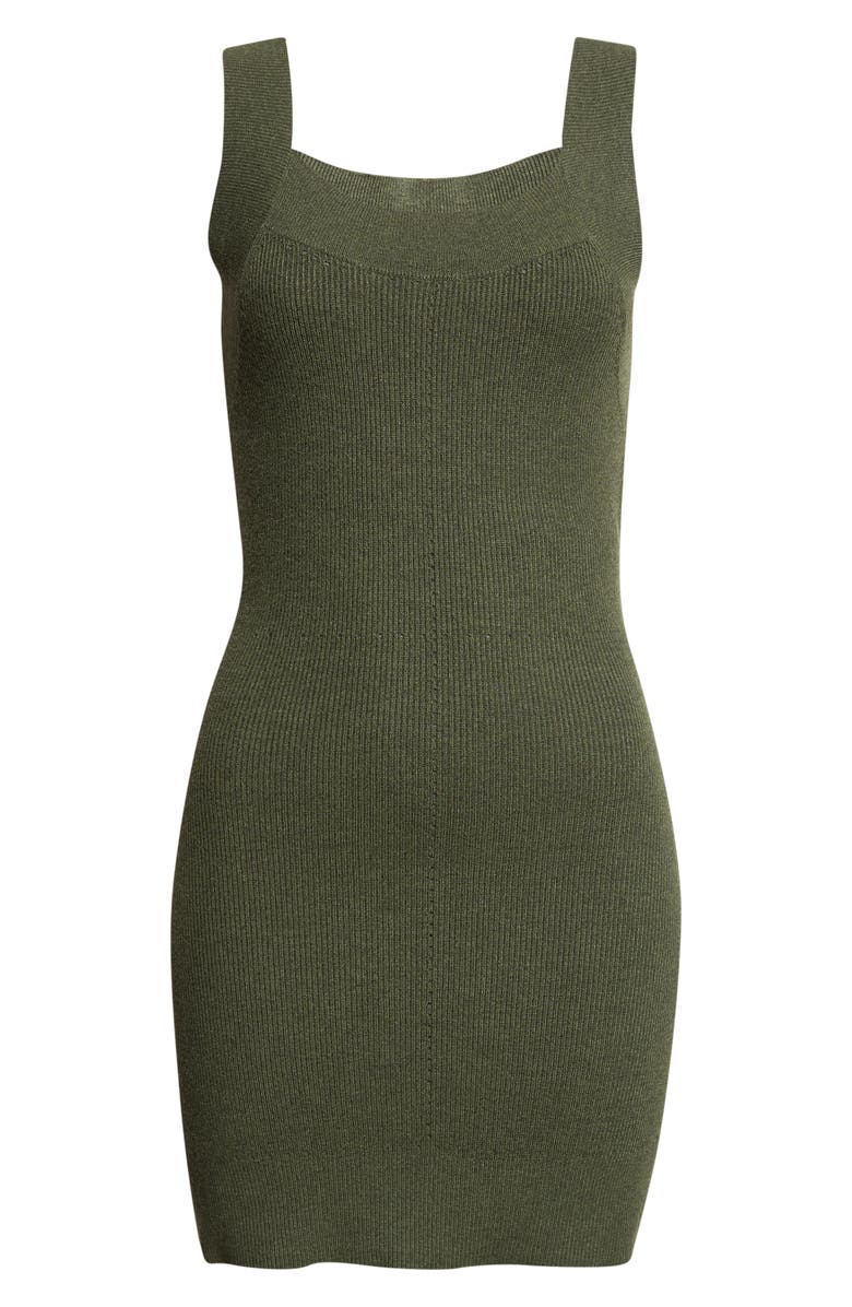 Derek Lam 10 Crosby Kamila Sleeveless Knit Minidress, Alternate, color, Dusty Olive