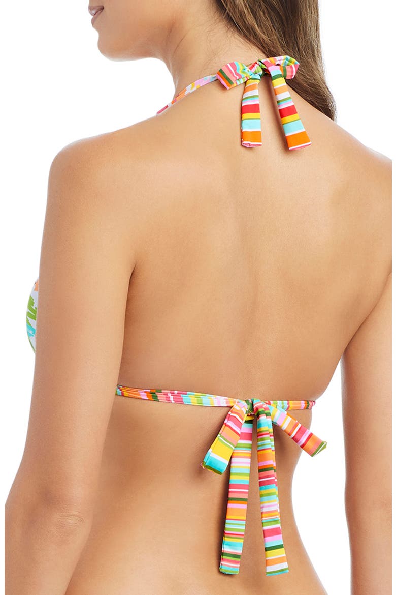 Print Halter Bikini Top, Alternate, color, COOL