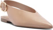 Arezzo Atlas Pointed Toe Slingback Flat