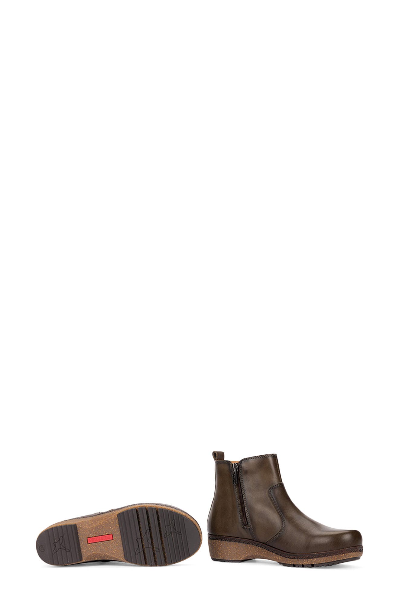 Granada Leather Bootie, Alternate, color, SEAWEED