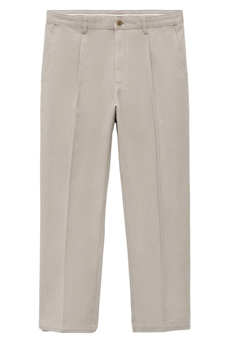 Cotton Blend Straight Leg Pants, Alternate, color, LIGHT/ PASTEL GREY