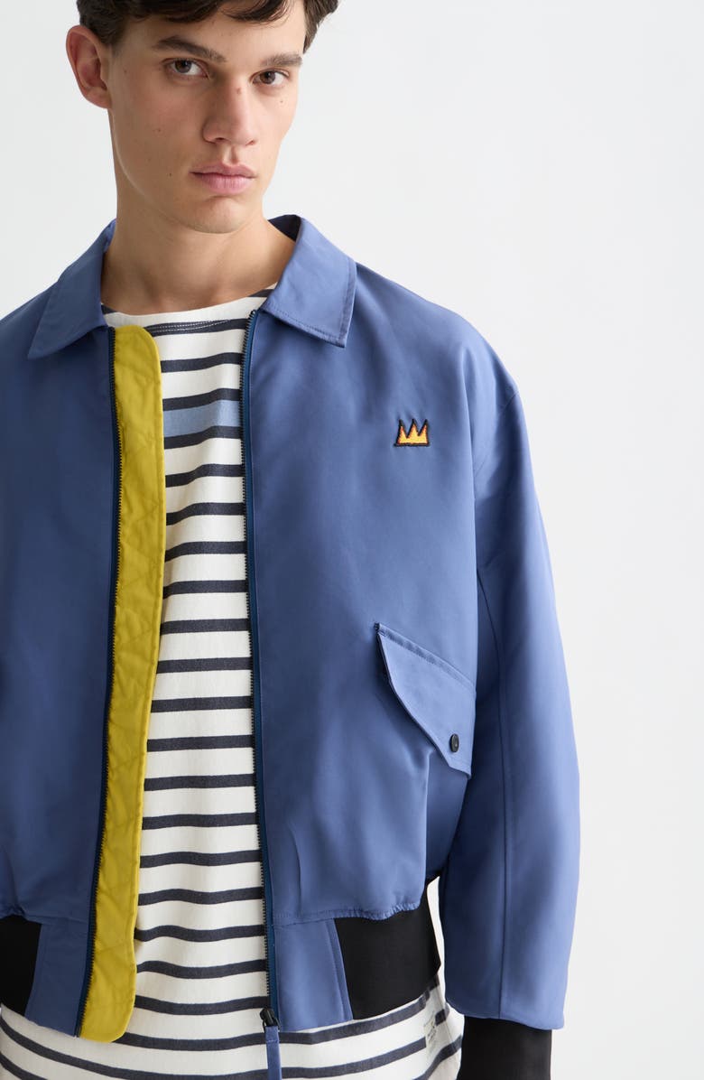 Scotch
Soda x Basquiat Embroidered Souvenir Jacket, Alternate, color, Oceana