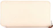Pre-Owned Hermes Azap Zip Around Wallet Silk'in Epsom Long