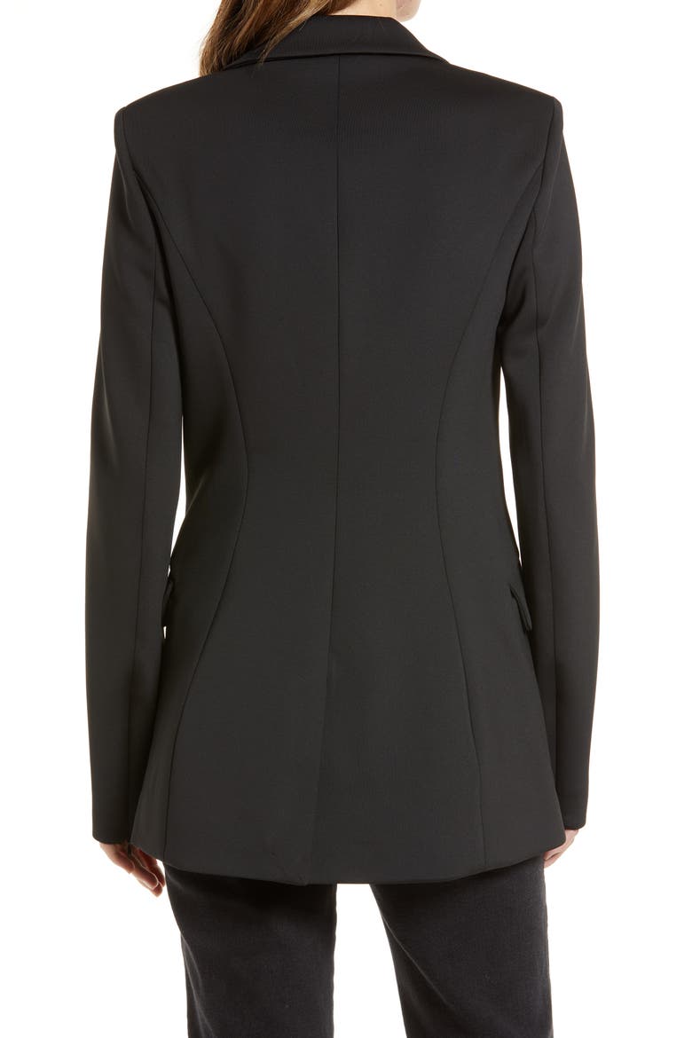 Scuba Knit Blazer, Alternate, color, BLACK001