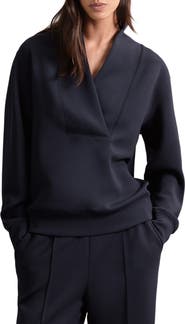 Reiss Annabel Shawl Collar Sweatshirt
