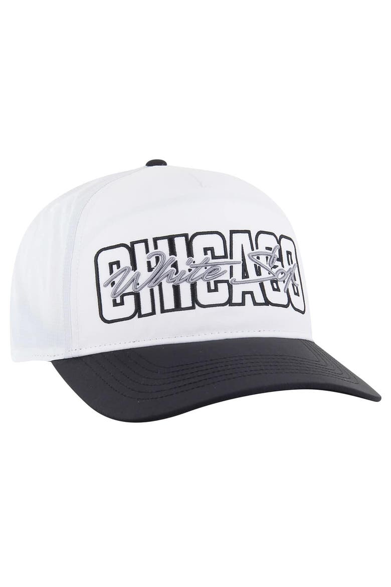 Men's '47 White Chicago White Sox Lineman Hitch Adjustable Hat, Alternate, color, White