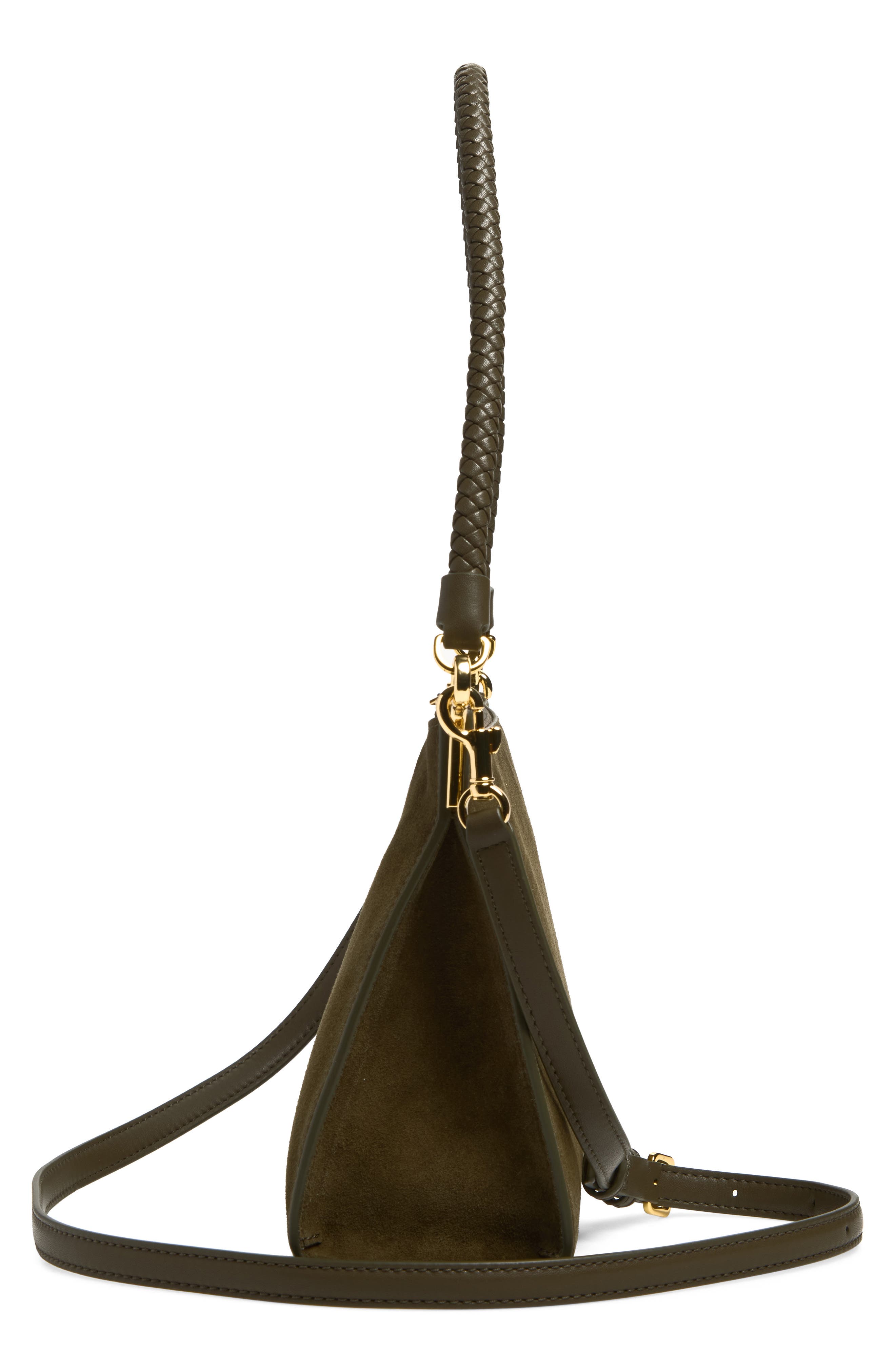 Small Vida Leather Bag, Alternate, color, CYPRESS