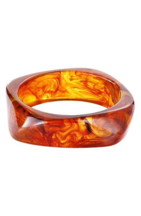 Tortoise Acrylic Cuff Bracelet