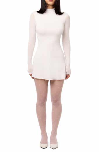 Naked Wardrobe Funnel Neck Long Sleeve Minidress