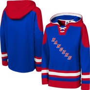 Outerstuff Youth Blue New York Rangers Ageless Must Have Home V-Neck Pullover Hoodie