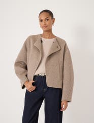Hush Linnie Double Faced Collarless Jacket