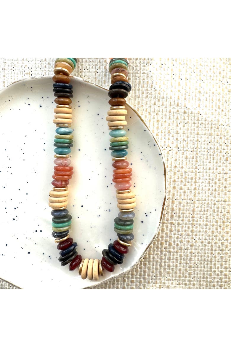 Mountain Retreat Necklace, Alternate, color, Brown
