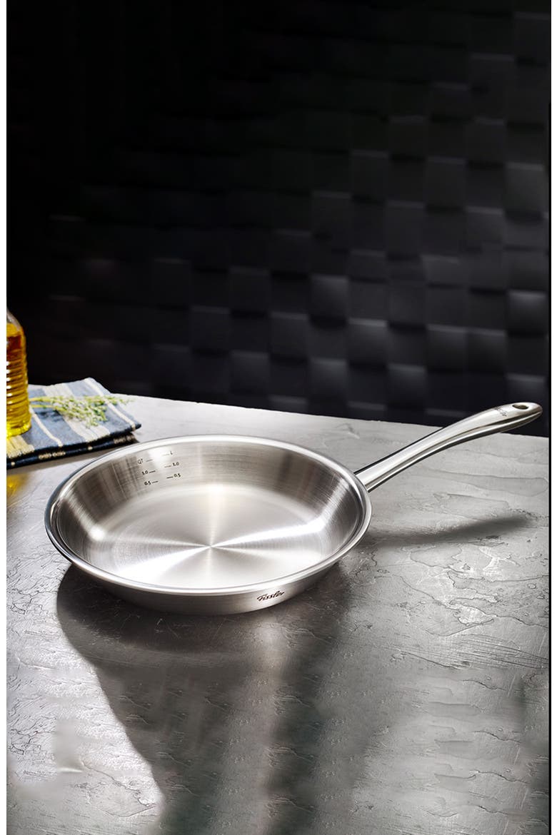 M5 Pro-Ply 5-ply Stainless Steel Frying Pan, Alternate, color, Stainless Steel