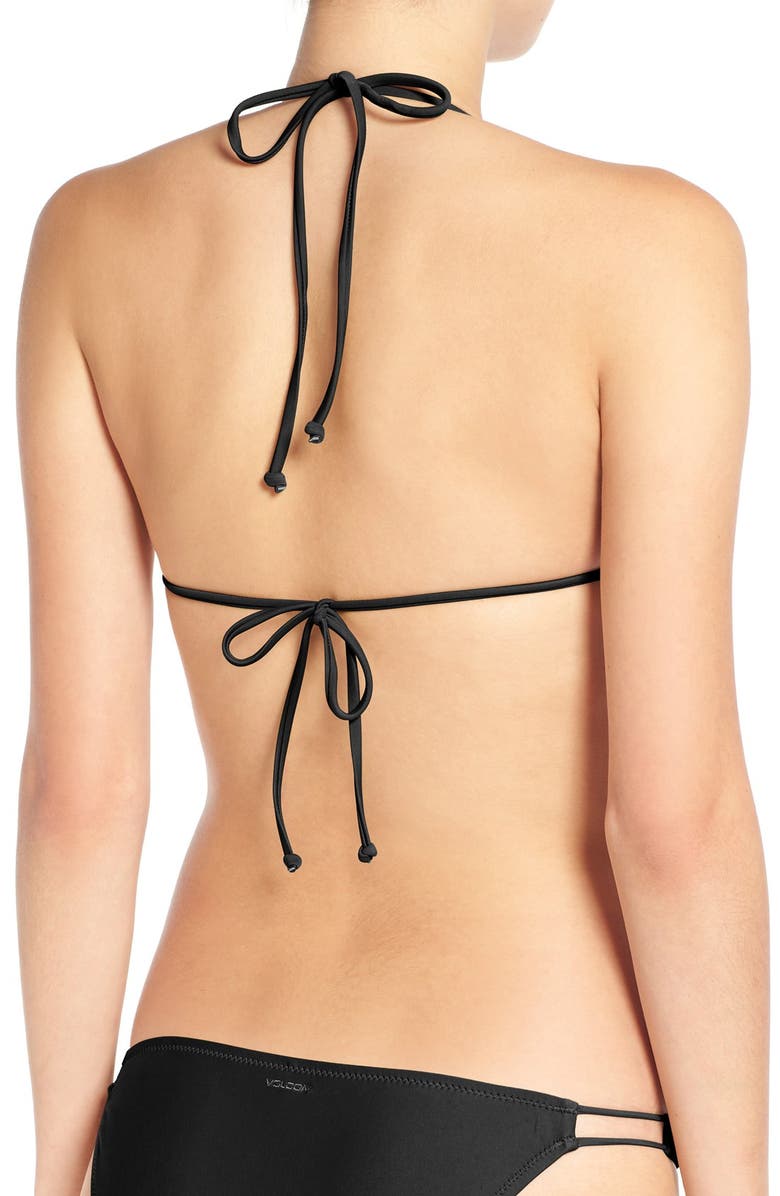 Volcom 'Simply Solid' Triangle Bikini Top, Alternate, color, 