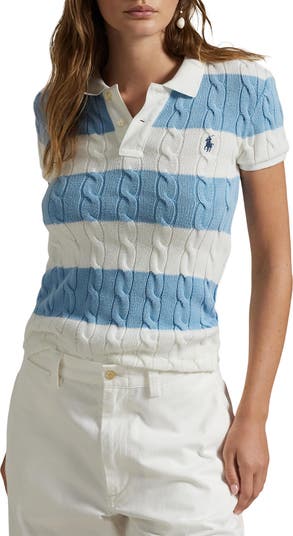 Striped knitted Polo shirt brand POLO RALPH LAUREN