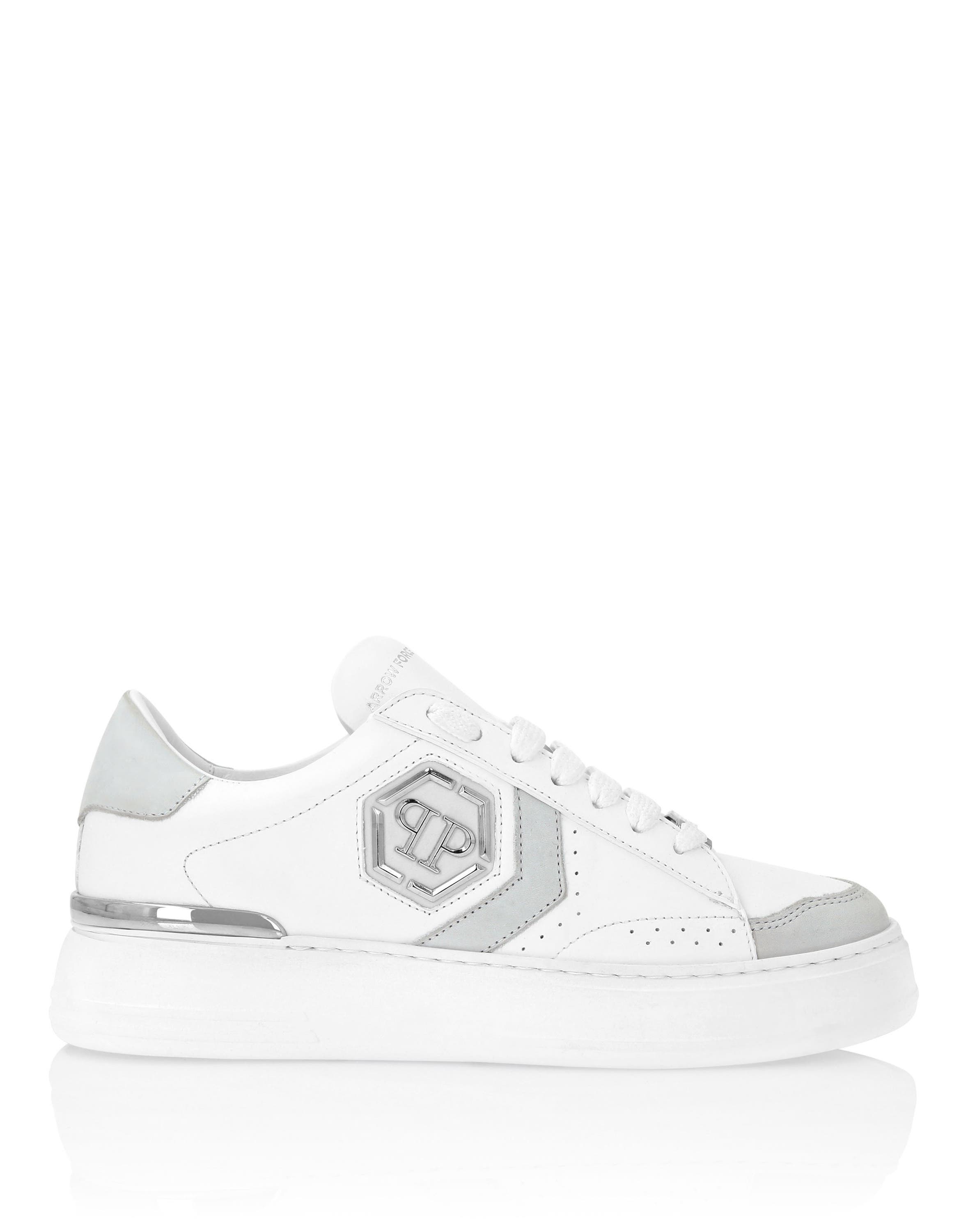Low Top Sneakers Arrow Force Unisex, Alternate, color, white