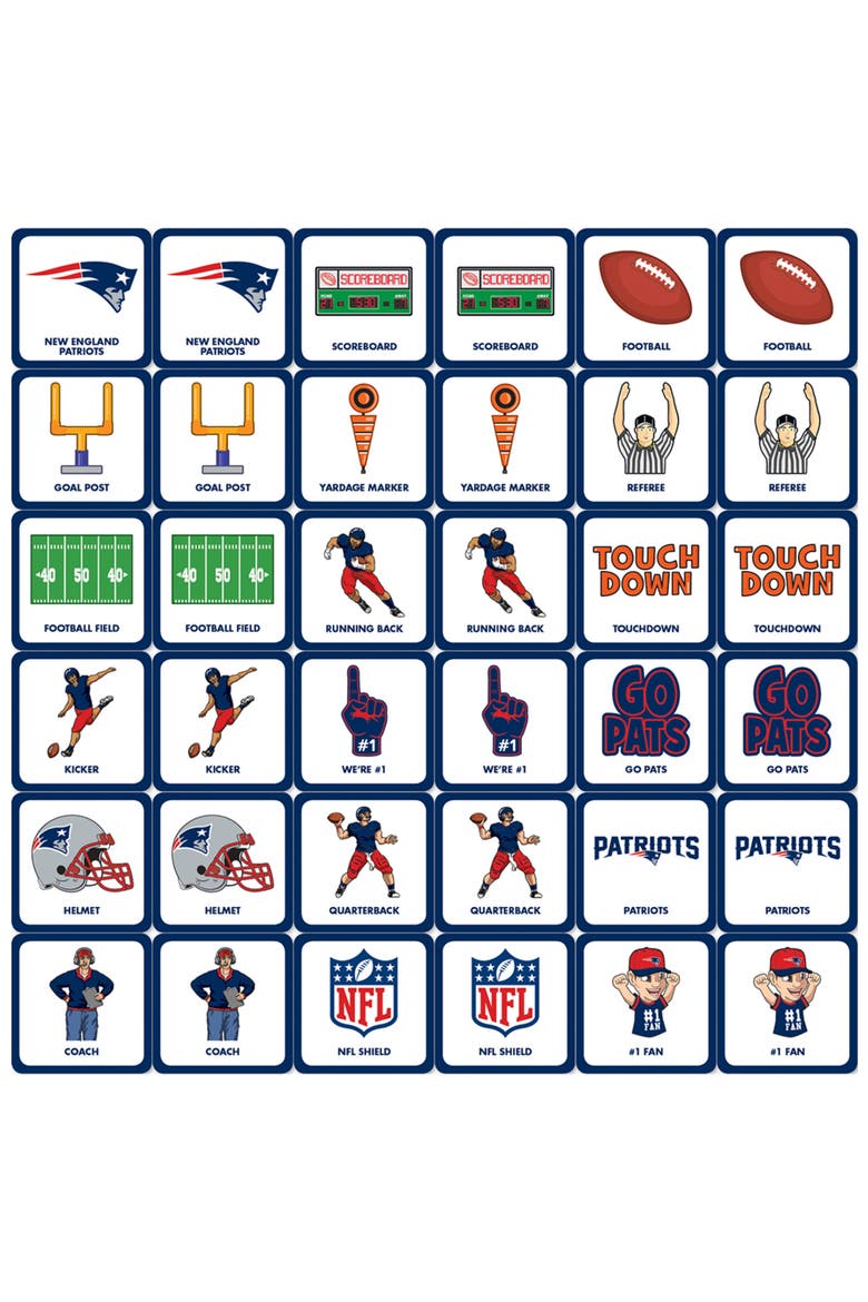 New England Patriots Matching Game, Alternate, color, Multicolor