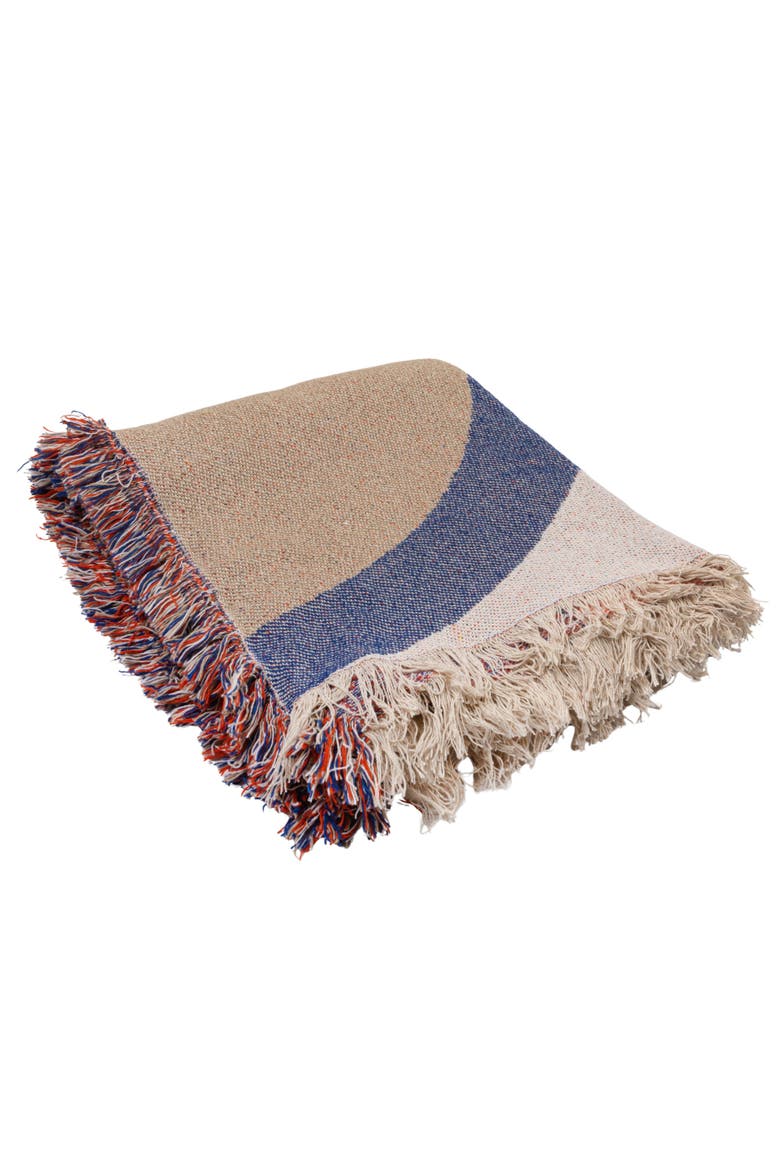 Throw Blanket with Abstract Design, Main, color, Multicolor