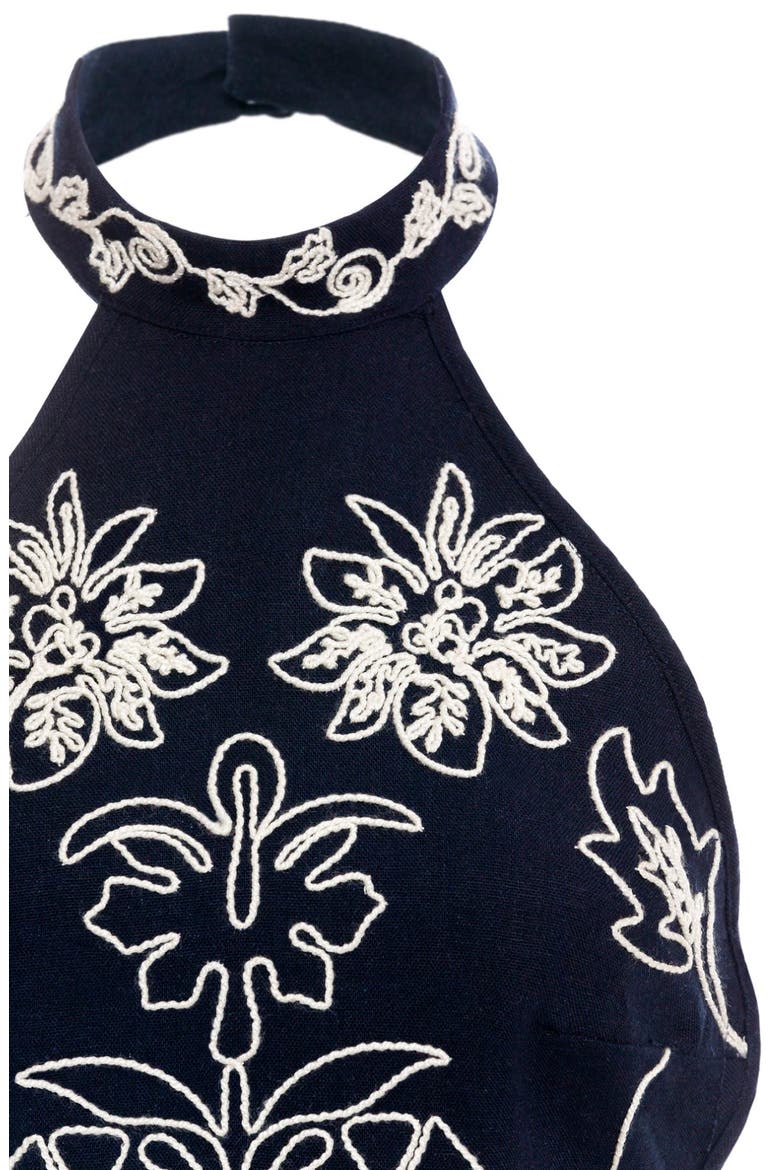 Elay Batik Cover-Up Crop Top, Alternate, color, BLACK