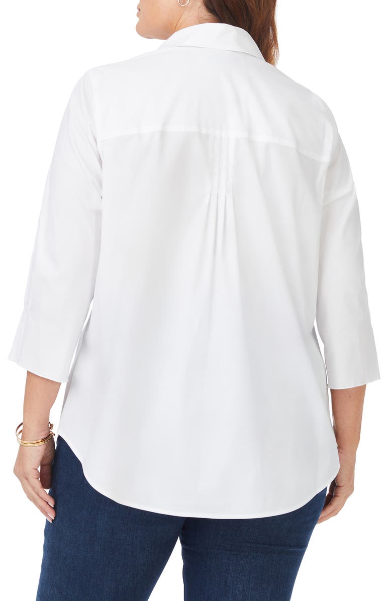 Foxcroft Paulie Button-Up Shirt, Alternate, color, White