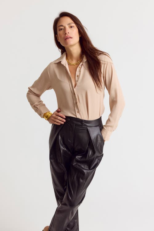 The Shirt By Rochelle Behrens The Signature Shirt In Brown