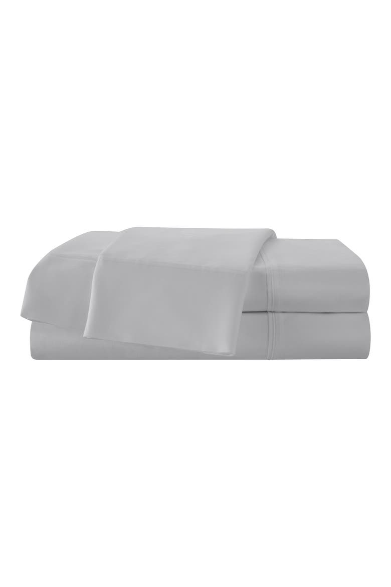 Solid 400 Thread Count Cotton Sateen Sheet Set, Main, color, LIGHT GREY