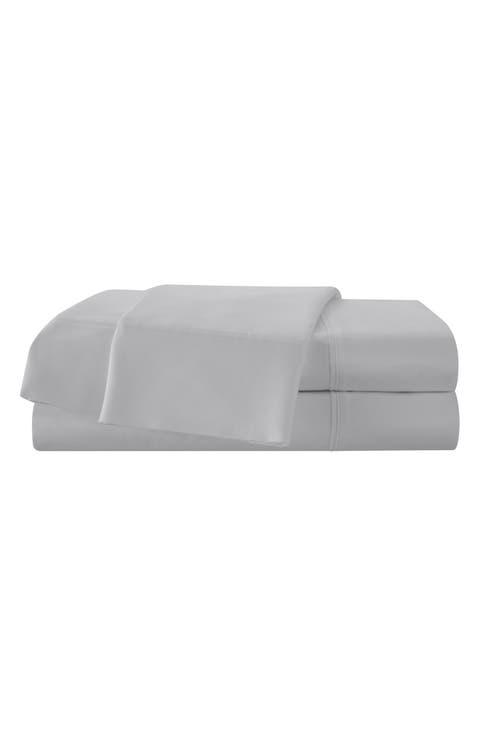 Solid 400 Thread Count Cotton Sateen Sheet Set