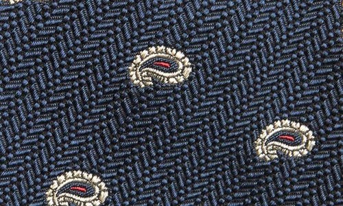 Brioni Paisley Silk Tie In Black