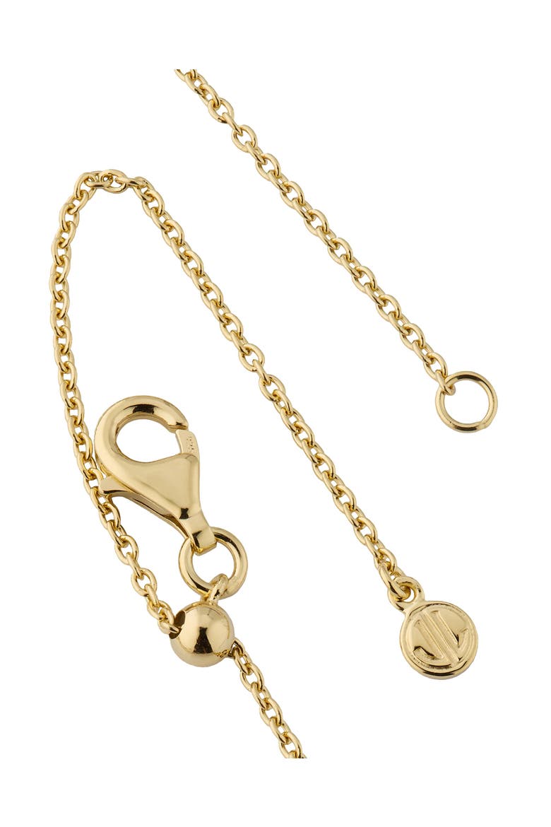 Single Heart 18" Necklace Set In Sterling Silver With 18K Gold Overlay, Alternate, color, Blue