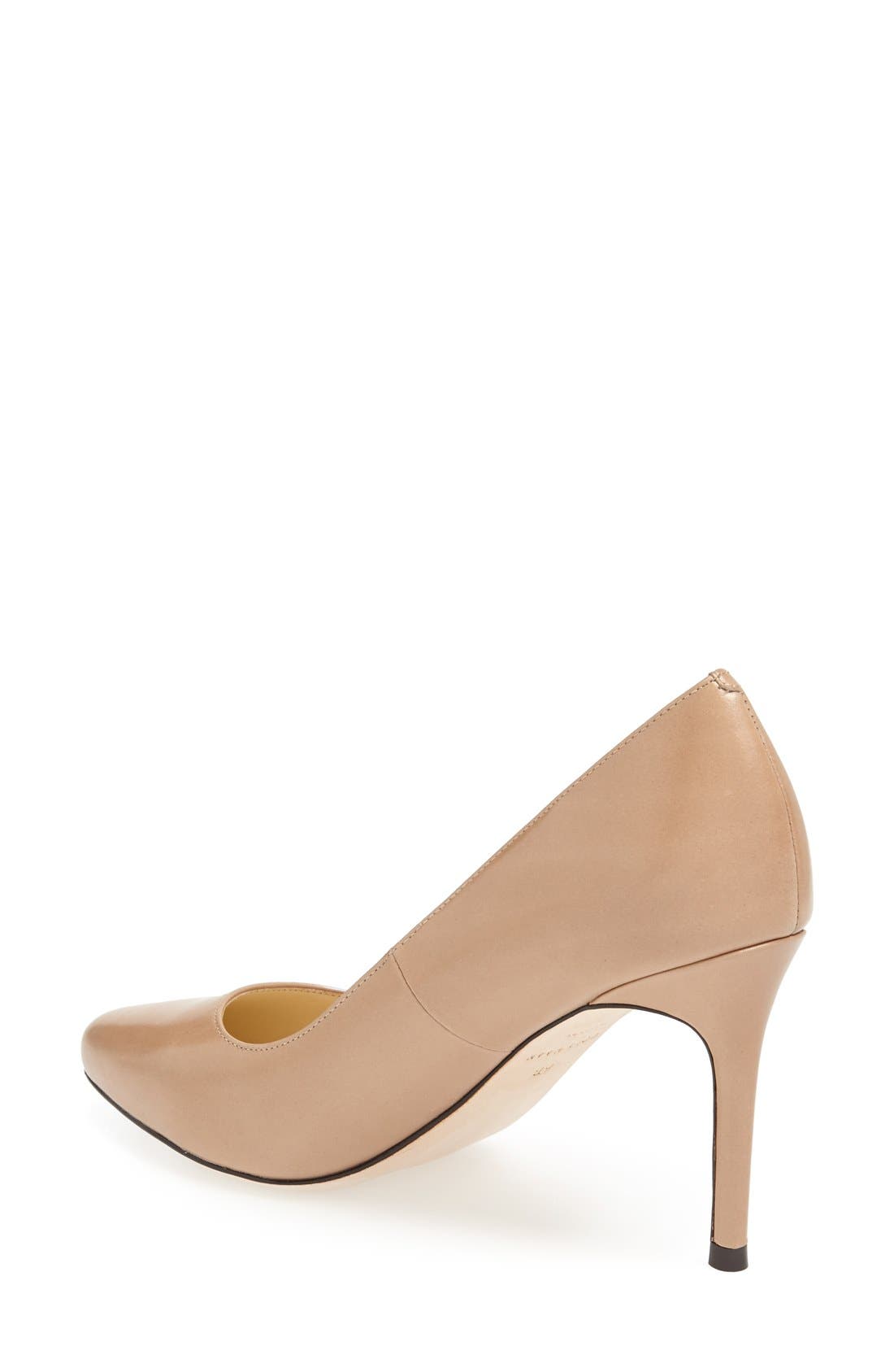 'Bethany' Leather Pump, Alternate, color, MAPLE SUGAR LEATHER