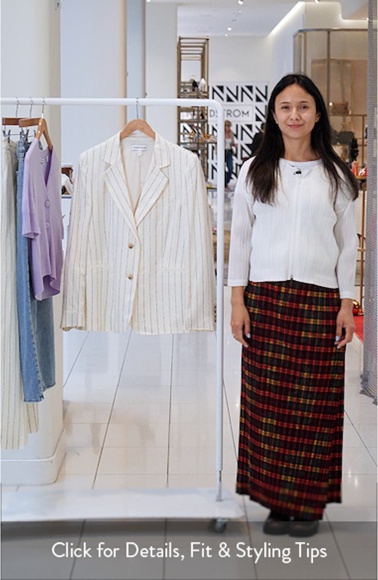 The Liv Boyfriend Pinstripe Blazer, sales video thumbnail