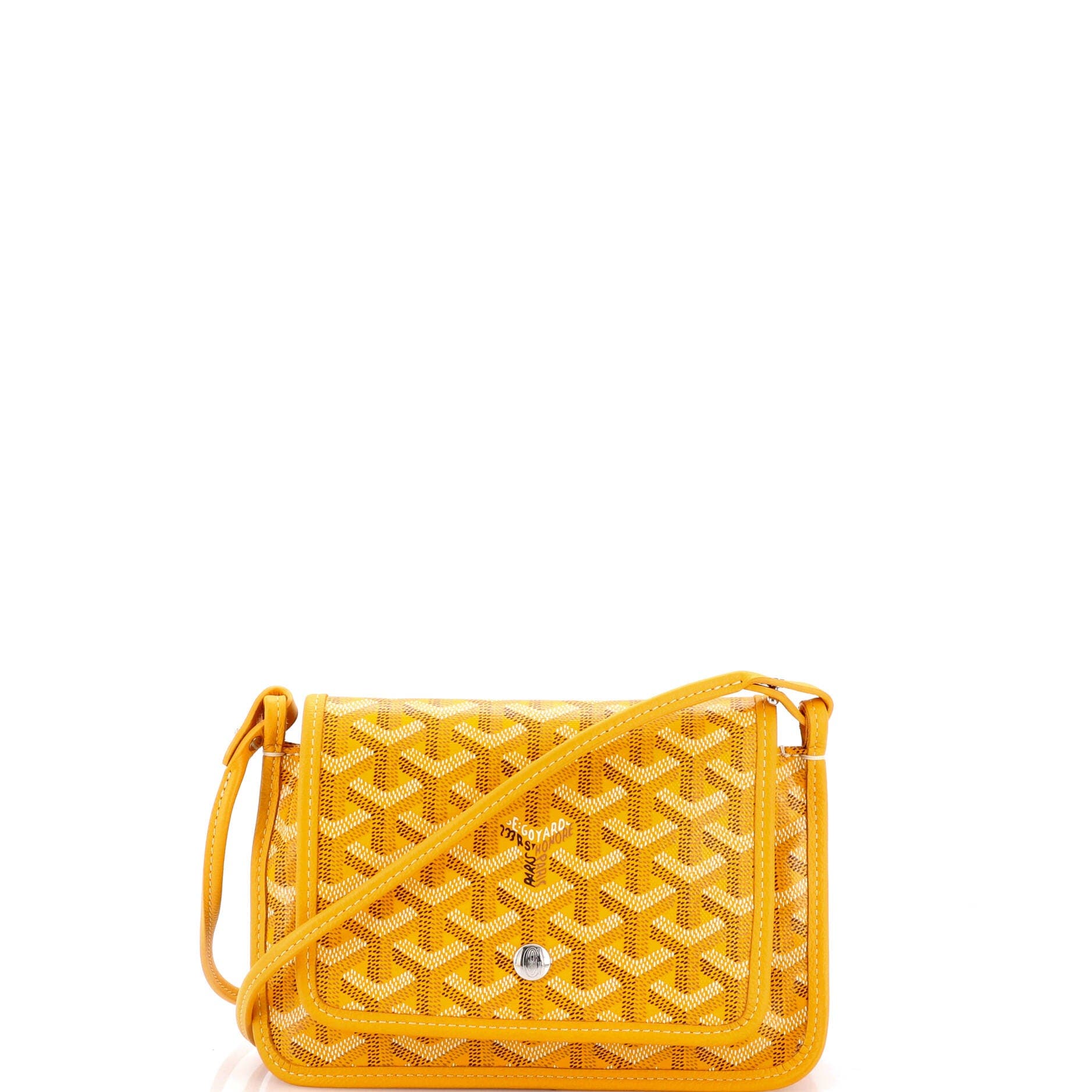 Plumet Clutch Wallet Coated Canvas, Main, color, Yellow