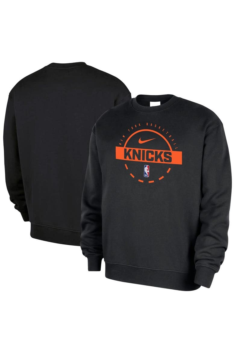 Men's Nike  Black New York Knicks 2025/26 Authentic Practice Club Sweatshirt, Main, color, Black