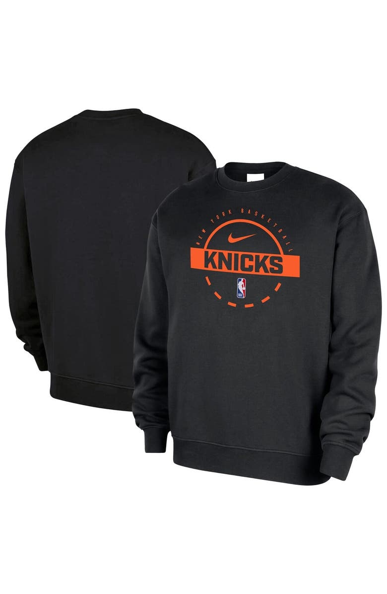 Nike Men's Nike  Black New York Knicks 2025/26 Authentic Practice Club Sweatshirt, Main, color, Black