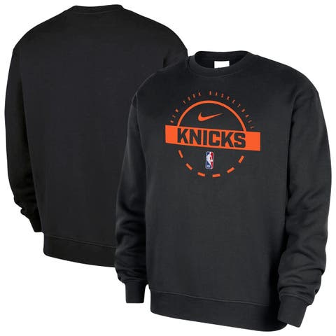 Men's Nike  Black New York Knicks 2025/26 Authentic Practice Club Sweatshirt